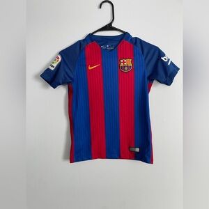 Nike Barcelona Fc Dri Fit Soccer Football Jersey kids size small